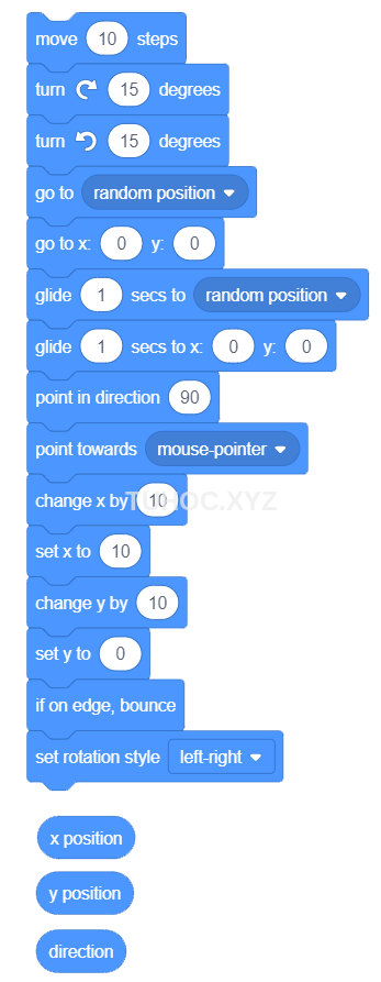 MOTION BLOCK SCRATCH 3.0